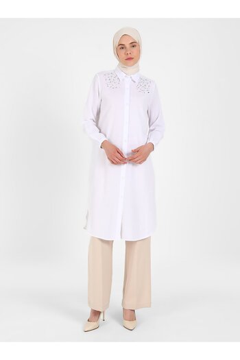 Por La Cara White Tunic - Por La Cara Design
