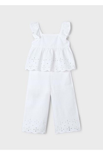 MAYORAL White Pants Set