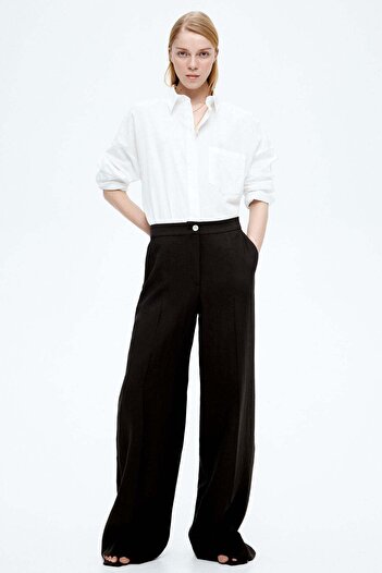H&M Oversized Linen-blend Shirt