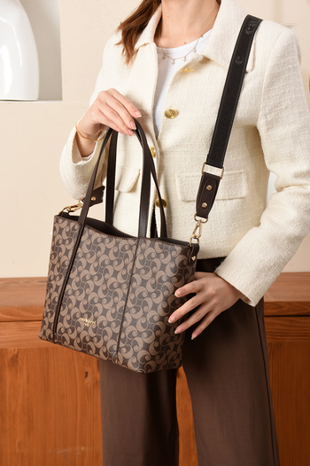 Cacharel Women's Shoulder and Shoulder Bag Monogram Fabric
