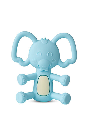 Generic Elephant Shaped Teether Toy - Blue