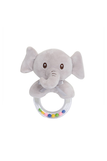 Generic Elephant Shaped Plush Rattle 03