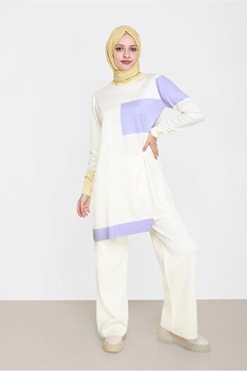 Alvina Knitwear Trousers Set 42031 - Three Color Set of Two
