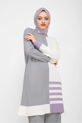 Alvina TRI-COLOR TRIPE DETAILED PANT.TRICK SUIT 42117