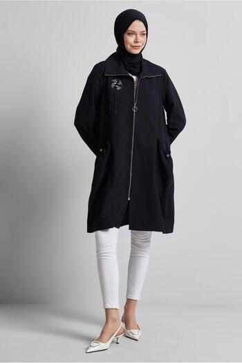 Alvina Zippered Gi̇Y Jacket