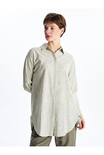 LC Waikiki Striped Oversize Women's Shirt Tunic (S5)
