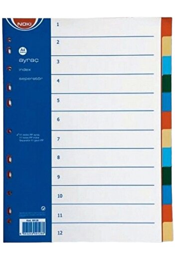 Noki Noki Diversion 1-12 (2*6 Colors) (Index Seperator) (5 Pack)
