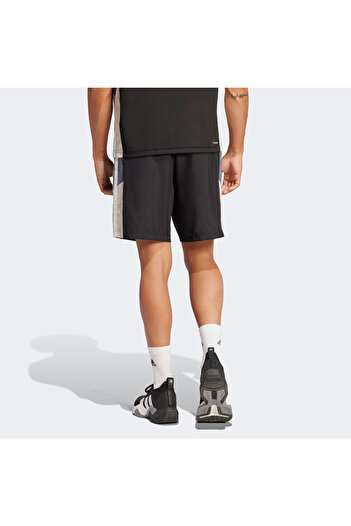 adidas Train Essentials Seasonal Colorblock Erkek Siyah Antrenman Şort