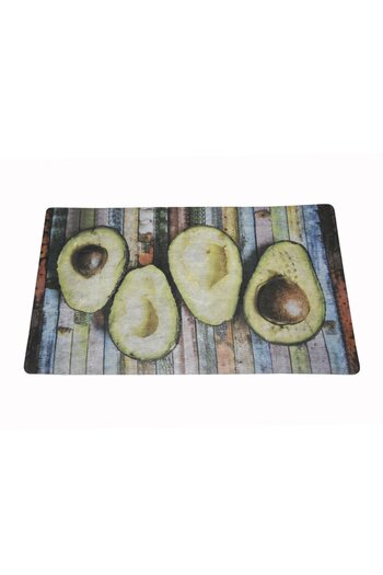 Generic Avocado Fruit Pattern Non-Slip Dirt-Resistant Rubber Door Mat