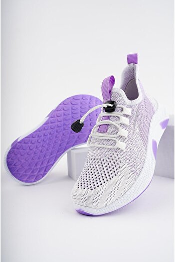 MUGGO Jetson Günlük Unisex Çocuk Garantili Bağcıklı Rahat Sneaker Spor Ayakkabı