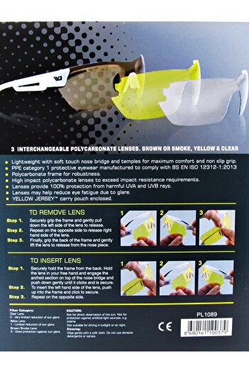 Pacoloren Paco Loren Değiştirilebilir 3 Yedek Camlı Spor Erkek Güneş Gözlüğü pl1089