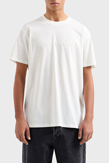 Armani Exchange Armani Exchage Cotton Embossed Logo Printed Regular Fit Crew Neck t Shirt Men t Shirt Xm000