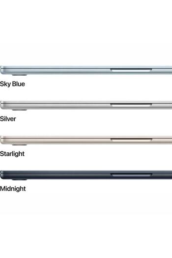 Apple ماك بوك إير 15 بوصة: شريحة Apple M4 مع وحدة معالجة مركزية 10 أنوية ووحدة معالجة رسومية 10 أنوية، وذاكرة 16 جيجابايت و256 جيجابايت SSD، أزرق سماوي، لوحة مفاتيح إنجليزية/عربية (2025)