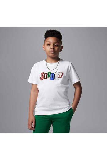 Nike Jordan Signature Παιδικό Λευκό T-Shirt (95D728-001)
