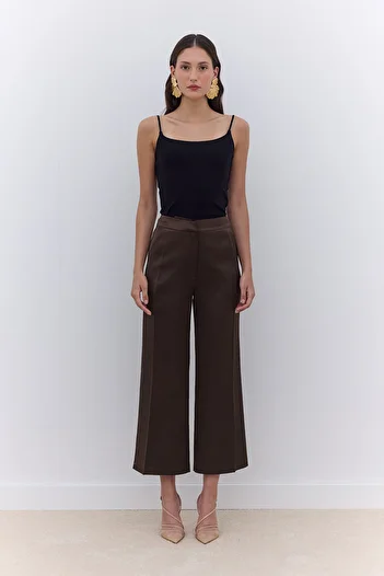 Manuka Satin Straight Leg Pants Tree Shell