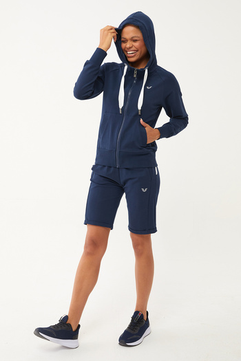 bilcee Γυναικείο μπλουζάκι αθλητικής φόρμας Navy Blue από οργανικό βαμβάκι 0728