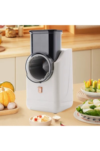 Primo Plus Electric Vegetable Cutter , with 3 Blades USB Rechargeable Vegetable Chopper Multipurpose