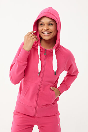 bilcee Women's Fuchsia Organic Cotton Sports Tracksuit 0728