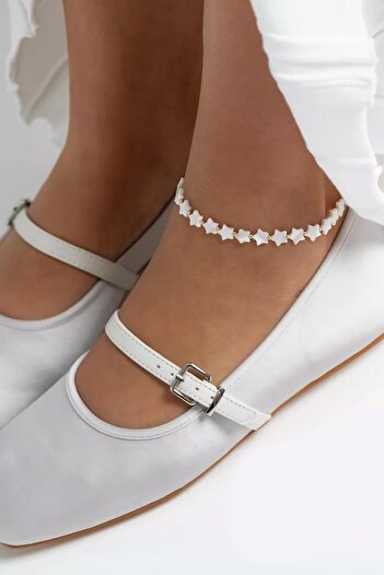 New Obsessions Natural Mother of Pearl Star Anklet
