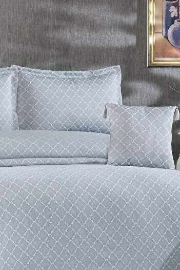 Solinas Collection Alina Gray Double Bedspread - Thin Pike