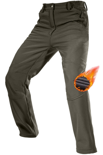 GHASSY CO. Ghassy Co. Men's Double Layer Ultra Thick Winter Ski Biker Outdoor Softshell Pants