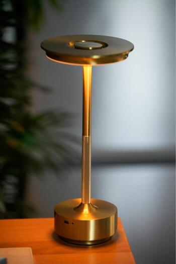 ACAR ALTIN DOKUNMATİK LEDLİ MASA LAMBASI 27CM