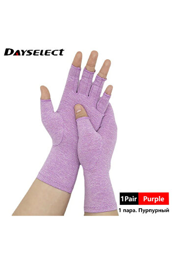 Choice L Purple 1 Pair Compression Arthritis Gloves Wrist Support Joint Pain Relief Hand Brace Women Men Th