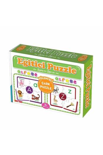 Diytoy Educational Wheel Puzzle Alphabet