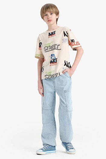 DeFacto Boy's Parachute Jean Pants D6821A825Sm