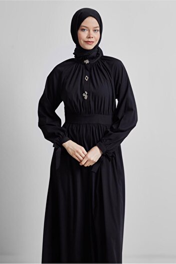 Alvina Stone Detailed Dress 44695