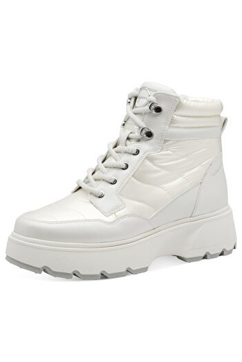 Tamaris Damen Elegante Stiefelette Winterschuhe Vegan Primaloft 1-26245-45 Weiß 001 White Mit Removable So