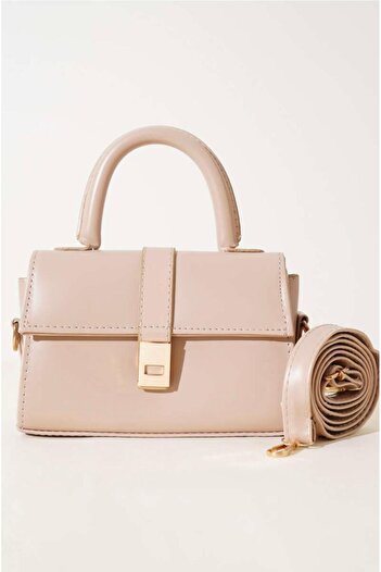MODAM HİFA Faux Leather Women's Hand, Arm and Shoulder Bag with Adjustable Strap U:11 E:19 W:7 cm