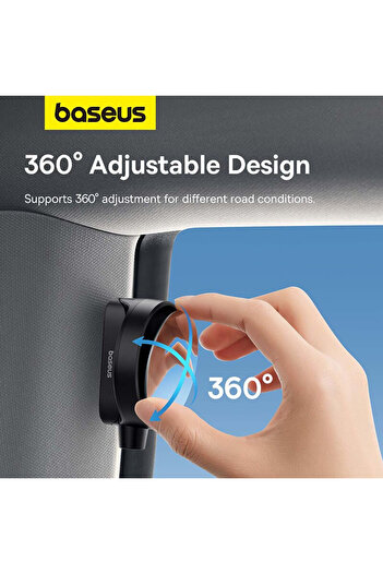 Baseus SafeRide Series Backseat Rearview Mirror - 1 Piece- Cluster Black