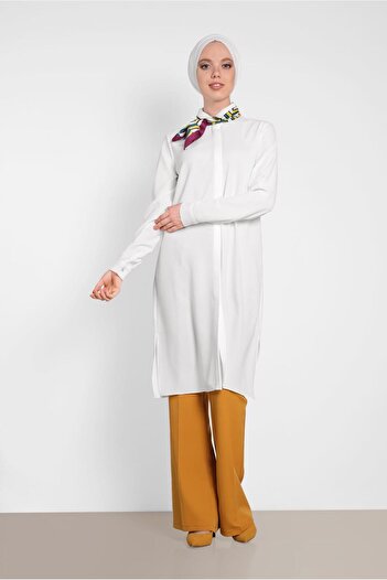Alvina Tunic with Back Tassel and Embroidery Detail 4382