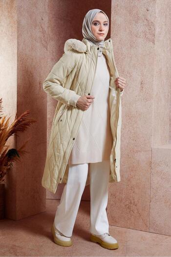 Alvina Furry Hooded Coat 90518