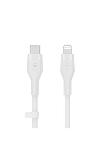 Belkin Boost Charge Usb-C To Lightning Silicone Cable - 1 Meter - White