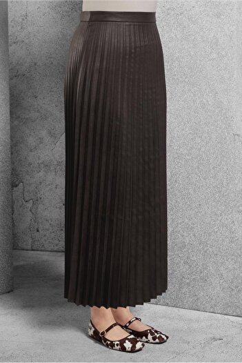 Alvina Pleated Long Skirt 60635
