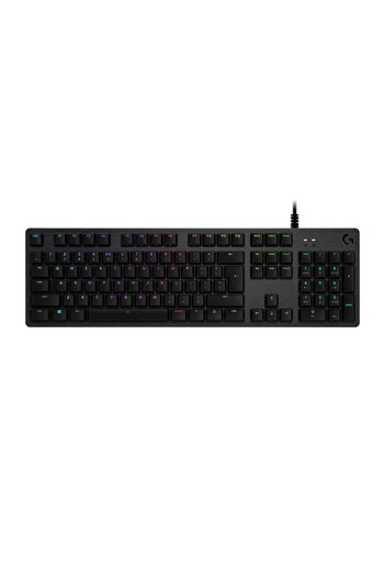 logitech لوحة مفاتيح الألعاب الميكانيكية Logitech G512 Carbon Blue Switch RGB - أسود
