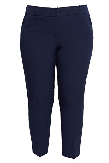 Alvina Large Size Skinny Leg Trousers 70717