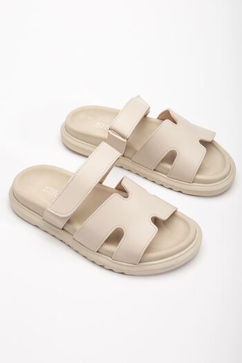 Hayalimdeki Ayakkabı Azure Women's Soft Sole Daily Beige Slippers