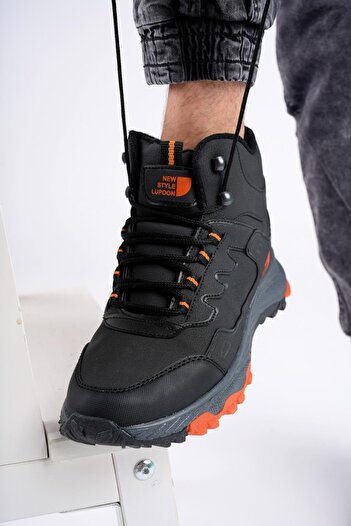 MUGGO Alaska Unisex Garantili Trekking Outdoor Bağcıklı Yandan Fermuarlı Kışlık Bot