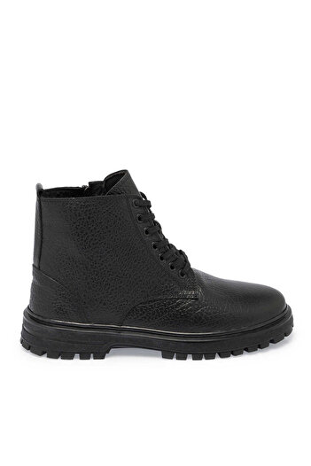 Tergan Siyah Deri Erkek Casual Bot - E24K1BT57135-A23