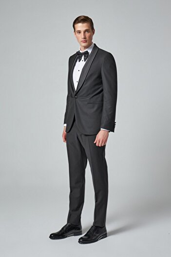 Tween Slim Fit Siyah Smokin Takim