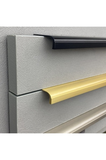 System 1745 Entegre/Gömme Kulp Siyah Renk 160 mm