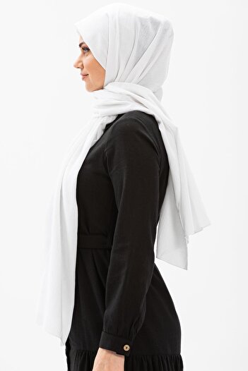 Eliş Şile Bezi Şile Cloth Shawl White Byz