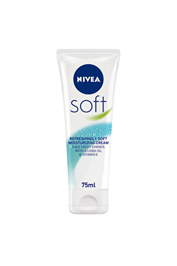 NIVEA Soft Refreshing & Moisturizing Cream, Tube 75ml