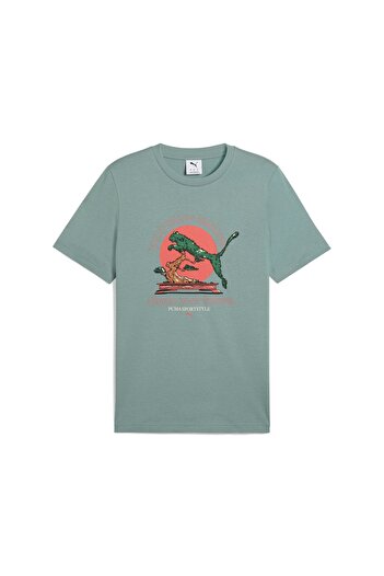 Puma Graphics Bonsai Men's Green T-Shirt
