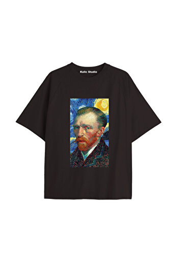 Kalic Studio Unisex Van Gogh Printed Oversize T-shirt