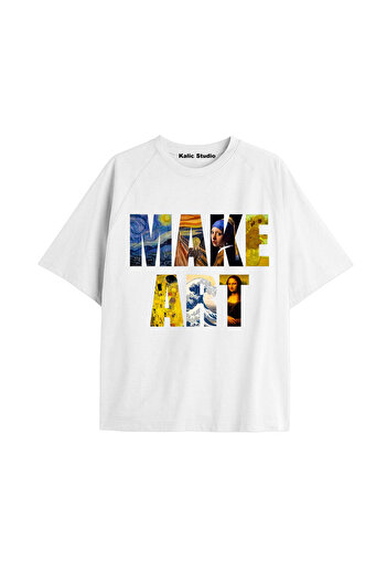 Kalic Studio Unisex Van Gogh Printed Oversize T-shirt