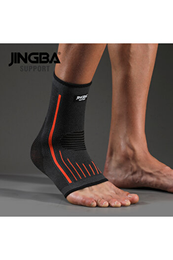 Choice XL Orange JINGBA SUPPORT 1 PCS 3D Compression Nylon Strap Belt Ankle Protector Football Ankle Suppor